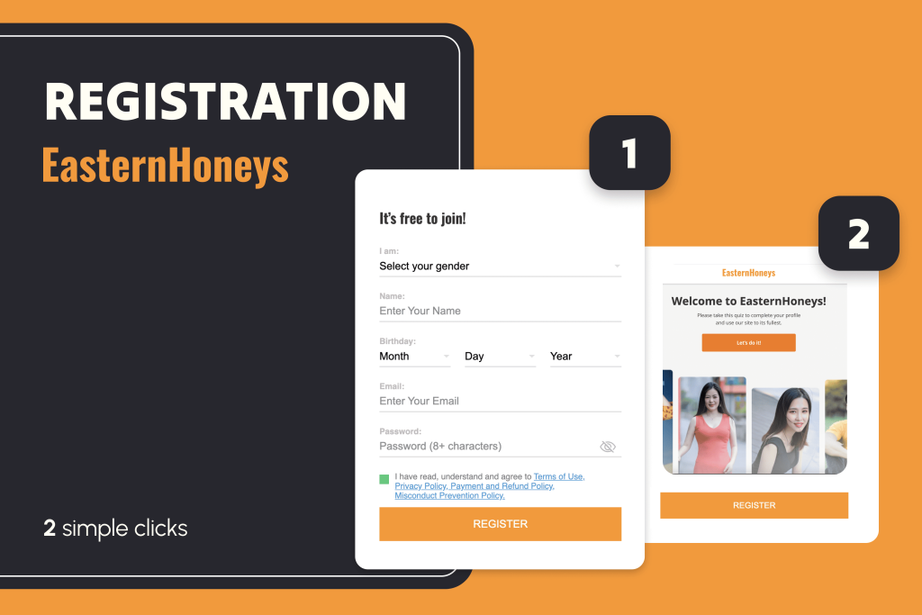 Eastern Honeys register an account